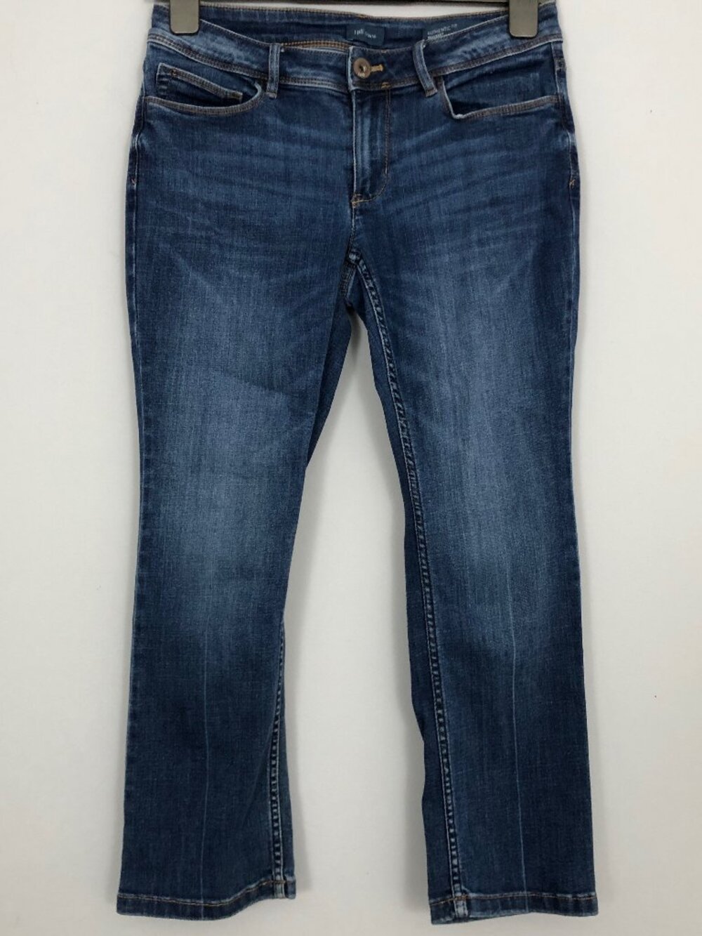 JJill Denim Authentic Fit Demi Boot Womens 4P Medium Wash Blue Jeans Petite